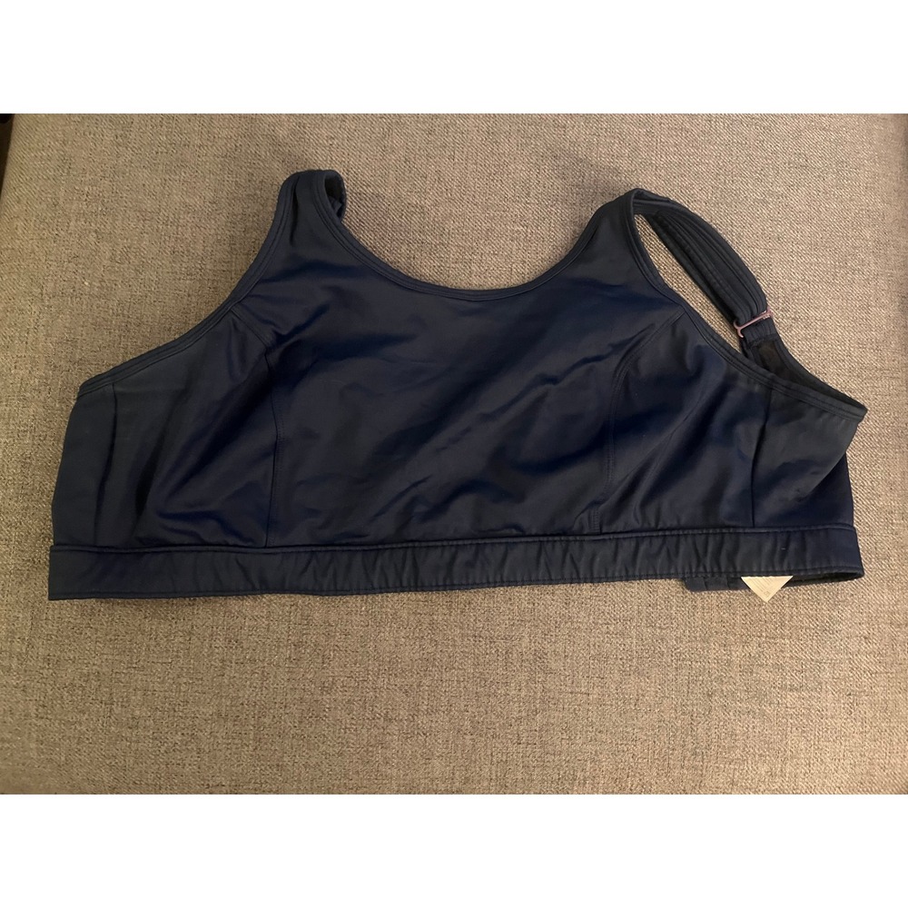 Title Nine Sports Bra Navy Blue Full Support Plus Size